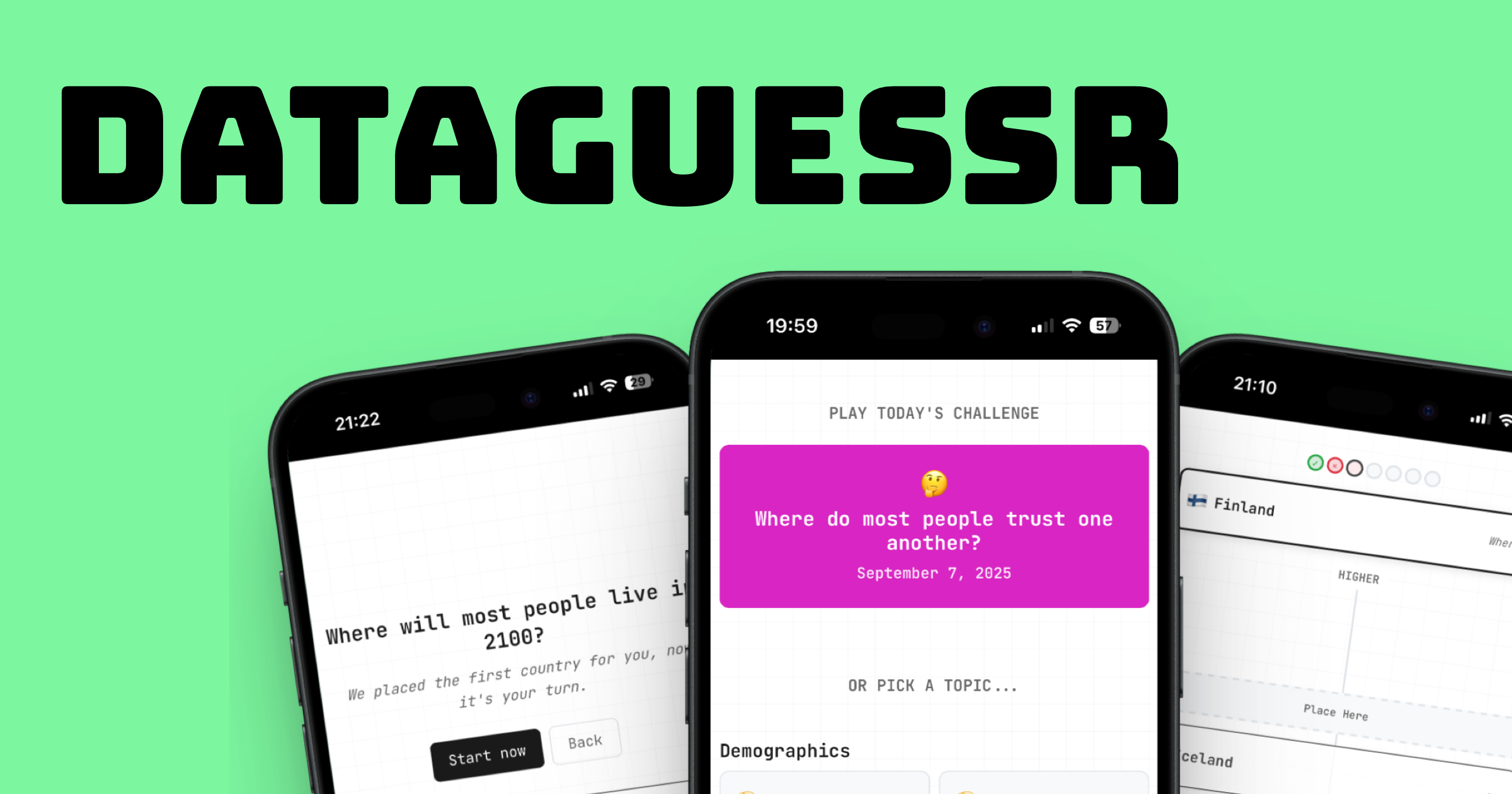 Dataguessr screenshot