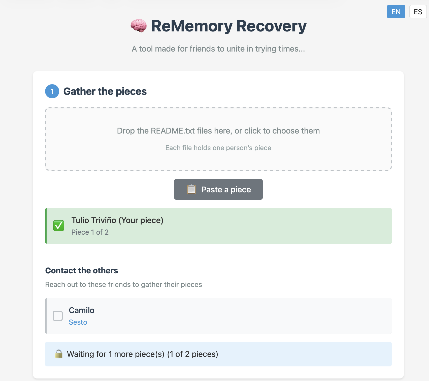 ReMemory screenshot