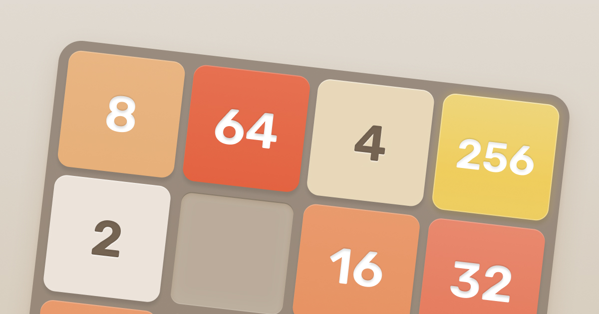 2048 screenshot