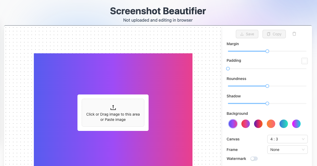 Photo editor online for free screenshot