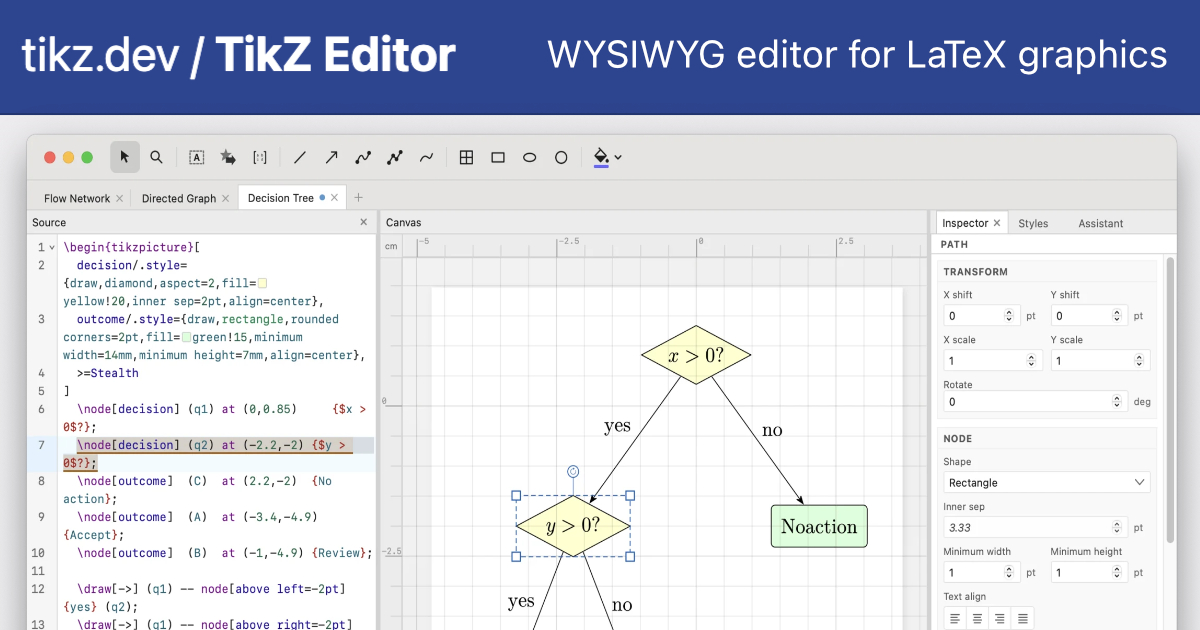 TikZ Editor screenshot