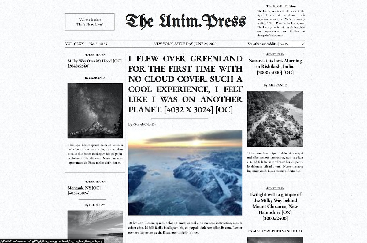 unim.press screenshot