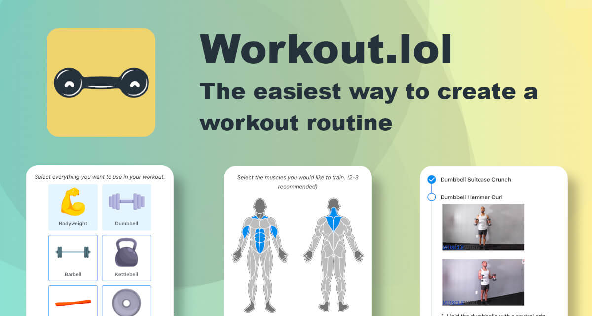 Workout.lol screenshot