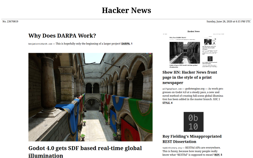 Paper HN screenshot
