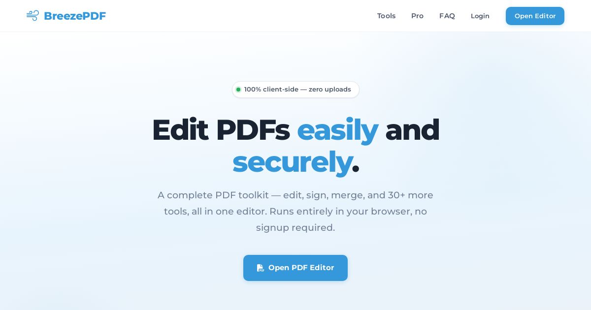 BreezePDF screenshot
