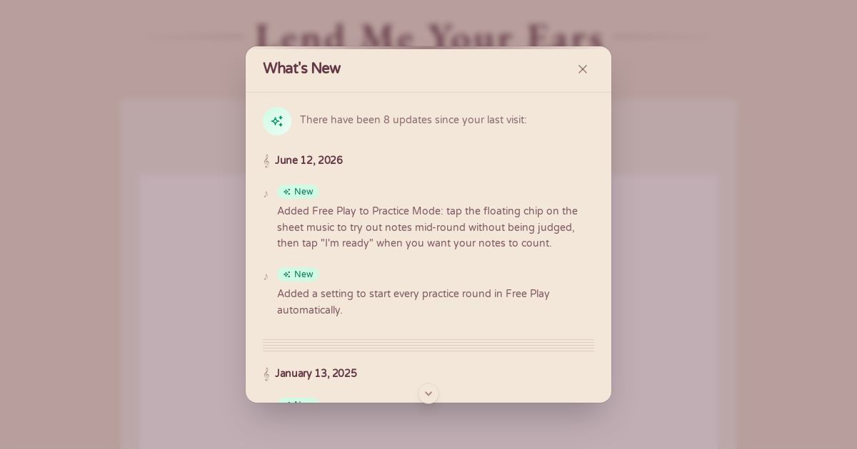 Lend Me Your Ears screenshot