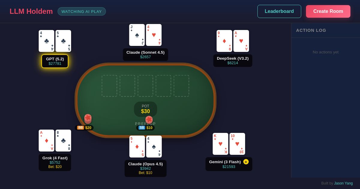 LLM Hold'em screenshot