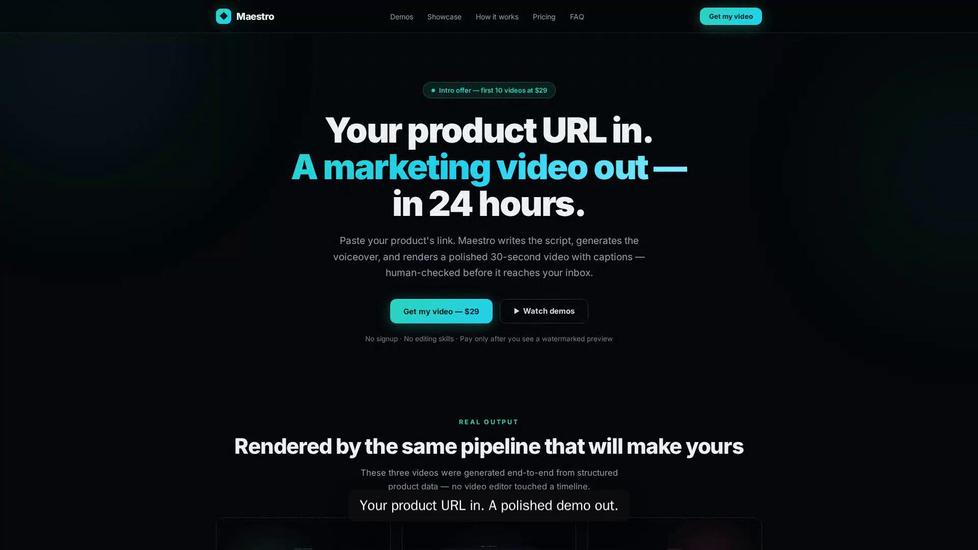 Maestro screenshot