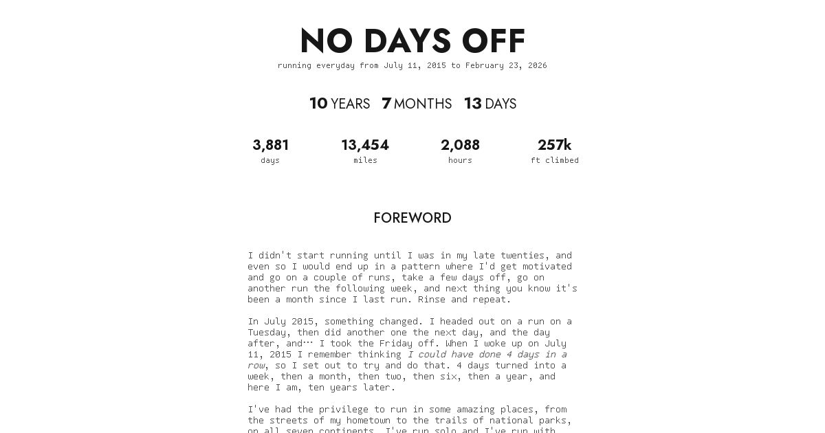 No Days Off screenshot