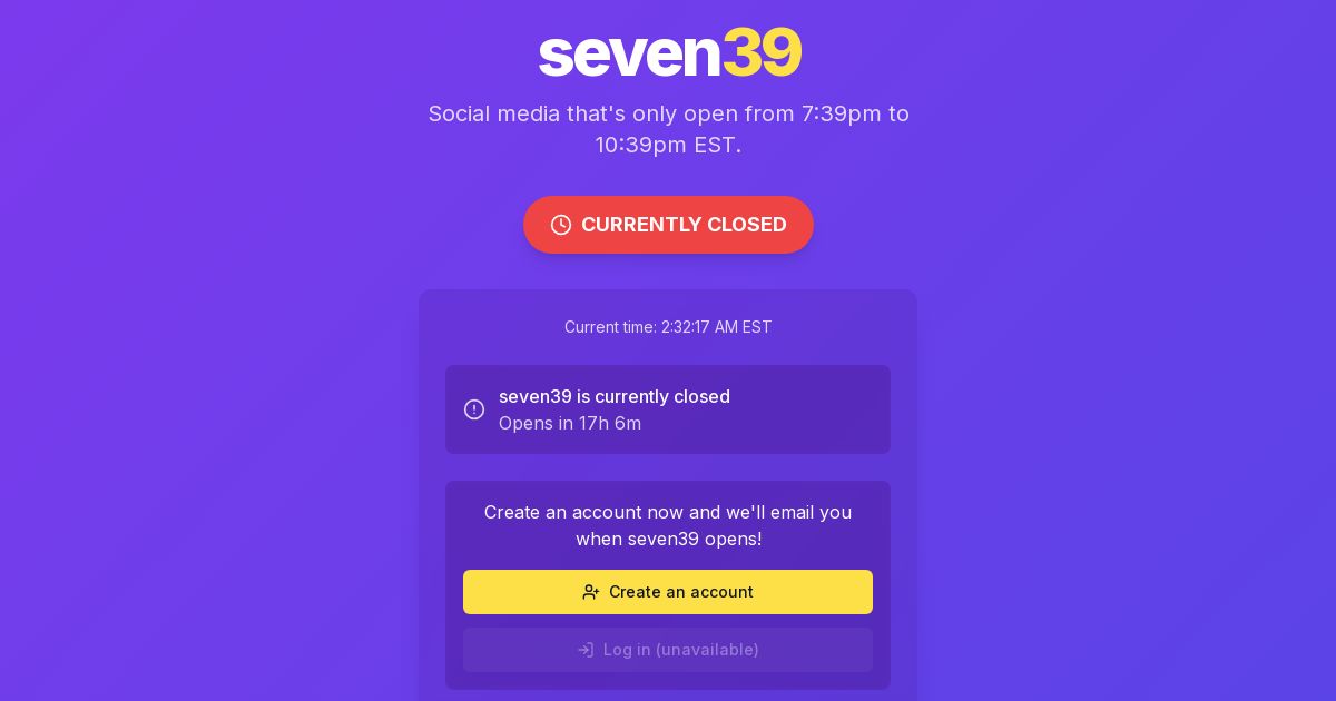 Seven39 screenshot