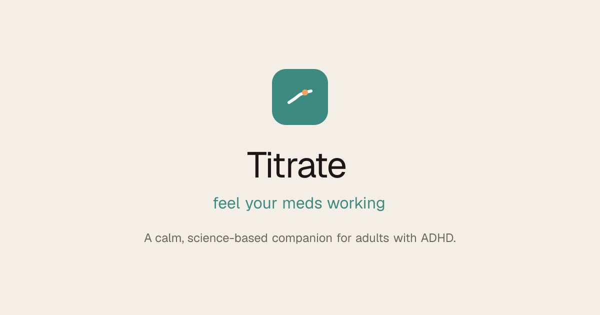 Titrate screenshot